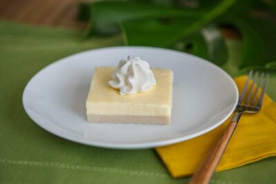 Dysphagia-friendly key lime cheesecake