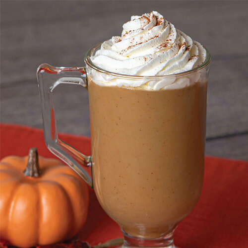 Thickened pumpkin spice latte
